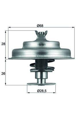 TERMOSTAT 80C P205 1.7D-P305 1.9D-P505 2.3D-2.5D-C15 1.8 D