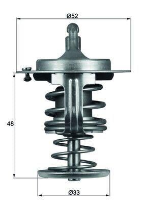 TERMOSTAT 80C TOYOTA YARIS 99-05