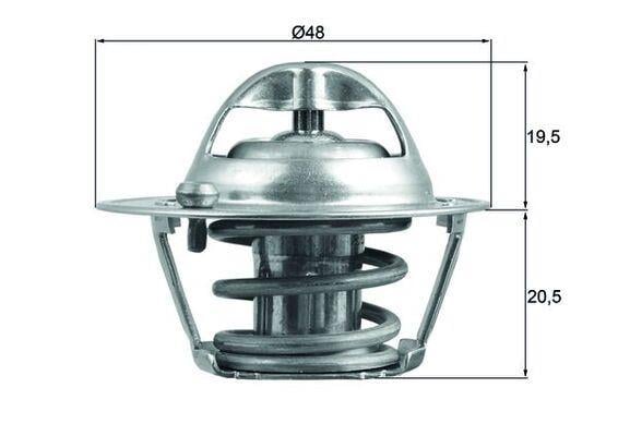 TERMOSTAT 82 C TEK FORD FİESTA-FOCUS-MONDEO 95> 1.25-1.4-1.6 BENZİNLİ Thermostat insert