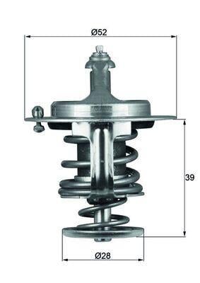TERMOSTAT 82C FORD RANGER 01-03 VITARA 01-03