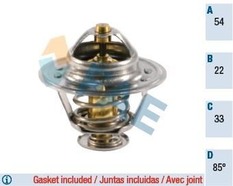 TERMOSTAT 85C CORSA B-C-ASTRA F-G-H-COMBO-VECTRA B 1.7 DTI-1.7 CDTI