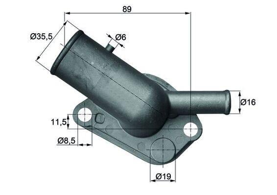 TERMOSTAT 87C KOMPLE TMPR 90-96 -TIPO 88-95 -SLX-UNO 70 89-95 1.4-1.4IE-1.6-1.6IE