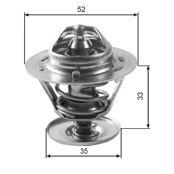 TERMOSTAT 88 C FORD ESCORT-ESCORT V-ESCORT VI-FIESTA III-MONDEO I-MONDEO II-RANGER-SCORPIO I-SCORPIO II-SIERRA II