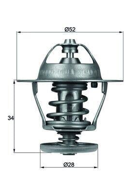 TERMOSTAT 88 C FORD PEUGEOT TRANSIT V-184 V-347 JUMPER III BOXER III DUCATO III 01> 2.2-2.4 TD Cİ