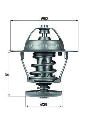 TERMOSTAT 88 C FORD PEUGEOT TRANSIT V-184 V-347 JUMPER III BOXER III DUCATO III 01> 2.2-2.4 TD Cİ