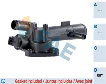 TERMOSTAT 89 CLIO KANGOO MEGANE LOGAN MICRA NOTE 1.5 DCI