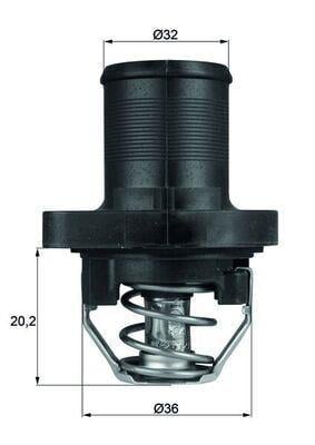 TERMOSTAT 89C P206-P307-BIPPER-PARTNER-BERLINGO-C3-C4-JUMPY-XSARA 1.4-1.6-2.0 8V-16V