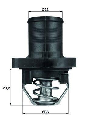 TERMOSTAT 89C P206-P307-BIPPER-PARTNER-BERLINGO-C3-C4-JUMPY-XSARA 1.4-1.6-2.0 8V-16V