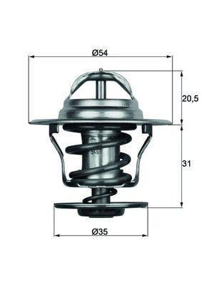 TERMOSTAT A3-A4-A6-BORA-CADDY II-GOLF-JETTA II-PASSAT-POLO-T4-T5-OCTAVIA-CORDOBA-IBIZA-FABIA-FELICA