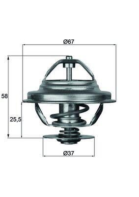 TERMOSTAT BMW E21 E30 E28 E34 M20 M21