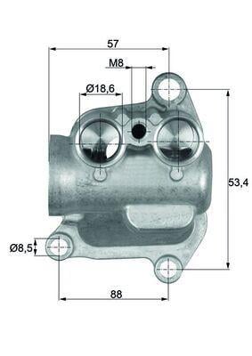 TERMOSTAT BMW N62 B48 E70 06>10