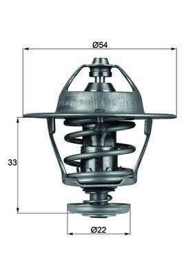 TERMOSTAT CORSA B-C-ASTRA F-G-H-COMBO-VECTRA B 1.7 DTI-1.7 CDTI 85C 6109.85358