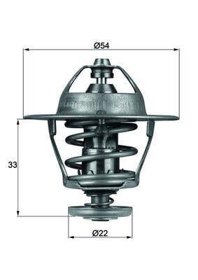 TERMOSTAT CORSA B-C-ASTRA F-G-H-COMBO-VECTRA B 1.7 DTI-1.7 CDTI 85C 6109.85358