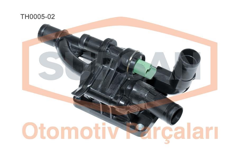 TERMOSTAT GÖVDESİ FORD PEUGEOT FIESTA-COURİER-FOCUS-207-308-PARTNER-C4-C5 07> 1.4-1.5-1.6 TDCİ EURO 5