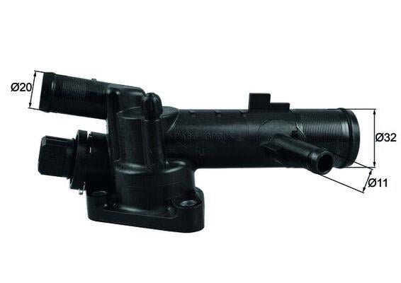 TERMOSTAT KOMPLE 83C DUSTER 10>KNG-CLIO II-LOGAN 1.5 DCI