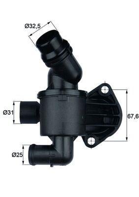 TERMOSTAT KOMPLE 87C A4-A5-A6 2.0 TDI 2009--> CAGA CAHA