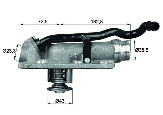 TERMOSTAT KOMPLE BENTLEY CONTINENTAL FLYING SPUR 3W 105C
