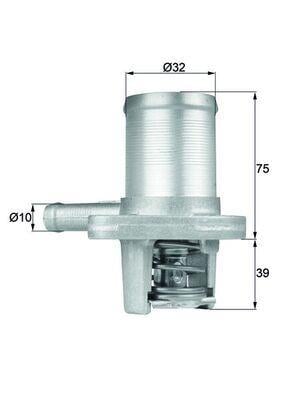 TERMOSTAT KOMPLE TWNG 1.2 D7F-CLIO I-II-KNG 1.2 05/96 > 89C