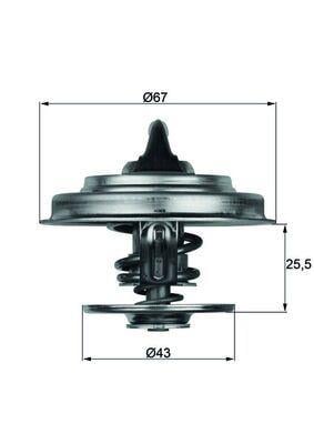 TERMOSTAT MERCEDES ACTROS-ALFA ROMEO V2000 75C