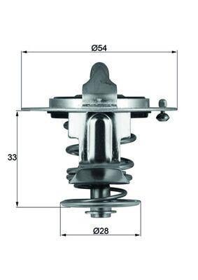 TERMOSTAT NISSAN PICK UP D22 82C