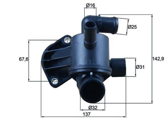 TERMOSTAT Thermostat housing