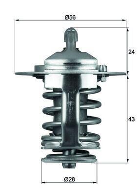 TERMOSTAT TOYOTA AURIS COROLLA NDE120 NDE150 04-> NRE150 10->/ YARIS NCP10 99-05 NLP90 NSP90 07-> NS P130 11-> / RAV4 ACA21 ACA30 ACA31 ZSA30 01-> / AVENSIS AZT250 CDT220 CDT250 99-> / COROLLA ZZE111