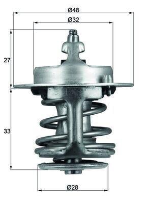TERMOSTAT TOYOTA COROLLA E11 88C