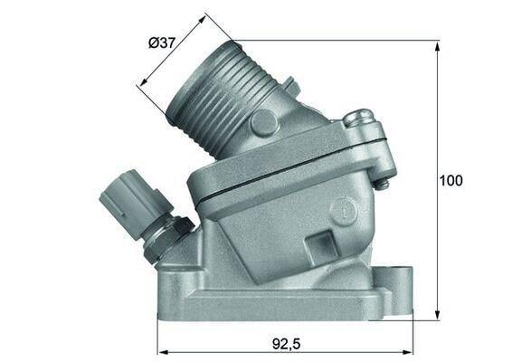 TERMOSTAT VOLVO C30 06>12 C70 II 2.4D 06>12 S60 2.0T 06>12 KOMPLE