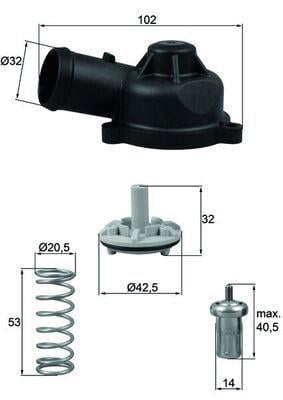TERMOSTAT VW PASSAT 362 83C