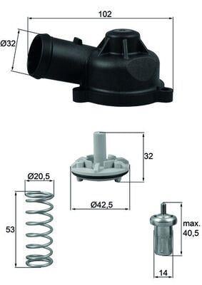 TERMOSTAT VW PASSAT 362 83C