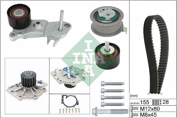 TRIGER SETI KİT DEVİRDAİMLI VOLVO S60 13>15> S80 -S90 II 16> V40 V60 V90 16> XC60 13>XC90 14> V70 III 15>