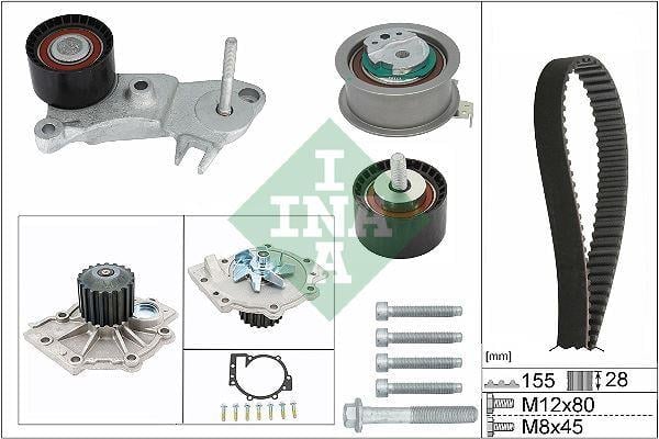 TRIGER SETI KİT DEVİRDAİMLI VOLVO S60 13>15> S80 -S90 II 16> V40 V60 V90 16> XC60 13>XC90 14> V70 III 15>