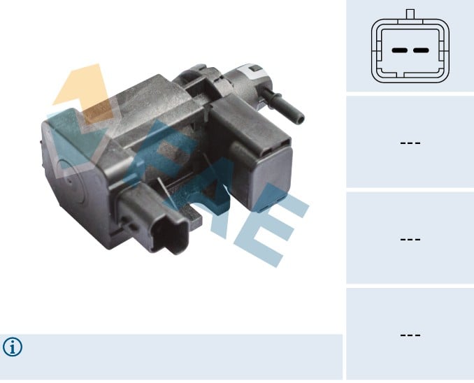 TURBO BASINÇ VALFİ ELEKTROVANA PEUGEOT P206-P207-P307-P1007 CITROEN C2 C3 XSARA 1.4 HDI DV4 FIESTA 1.4 TDCI 02>08