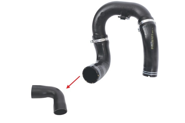TURBO HORTUMU KÜÇÜK PLASTİK PARÇA HARİÇ DOBLO II 10-> KELEPÇELİ