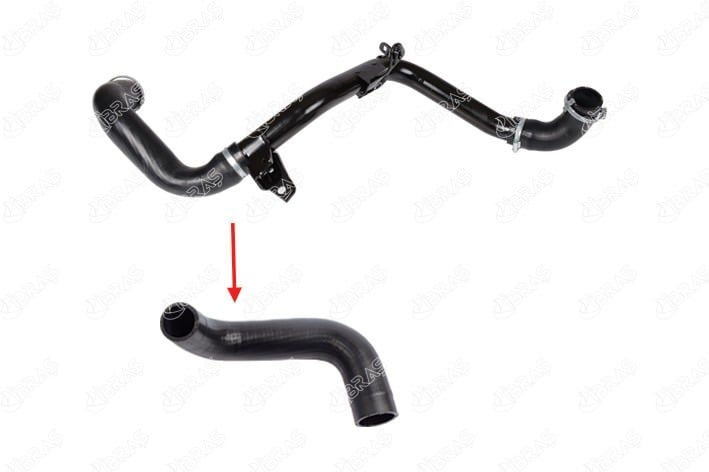 TURBO INTERCOLL HORTUMU FORD FOCUS 04> METAL BORU HARIC KUCUK HORTUM 06>12 S40 II 06>12 V50 05>12 1.6D D4164T KUCUK HORTUM