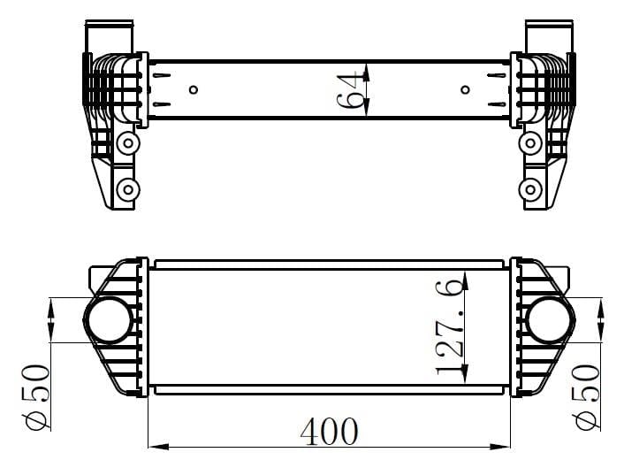 TURBO INTERCOLL RADYATORU TRANSİT CONNECT TC7 06>14 1.8DI 1.8 TDCI AL PL SYSTEM