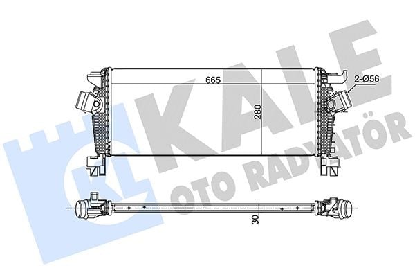 TURBO INTERCOOL RADYATÖRÜ INSIGNIA A 09>17 ASTRA J 10>15 ZAFIRA C 12> 1.6 TURBO A16XHT-B16SHL-SHT BRAZING