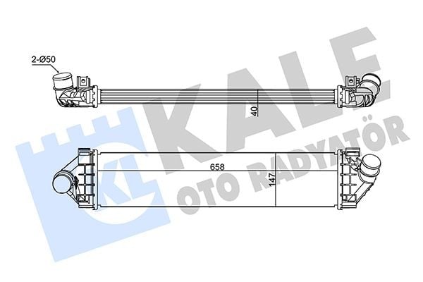 TURBO RADYATORU FOCUS II FOCUS II CMAX 1.6TDCI 1.8TDCI 2.0TDCI 04>08 CMAX 1.6TDCI 2.0TDCI 07>