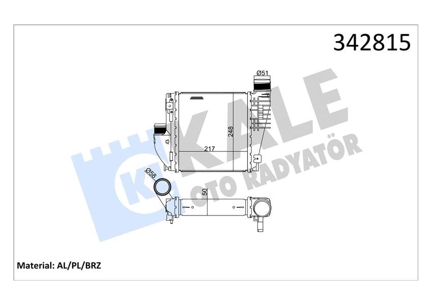 TURBO RADYATÖRÜ INTERCOOL ASTRA L 21> CORSA F 20> COMBO E-VIVARO C-GRANDLAND-ZAFIRA LIFE 19> P208 19> P308 14> P508 19> P3008-P5008 17> RIFTER-PARTNER-JUMPY III-BERLINGO 17> C4 1.2-1.5-1.6-2.0