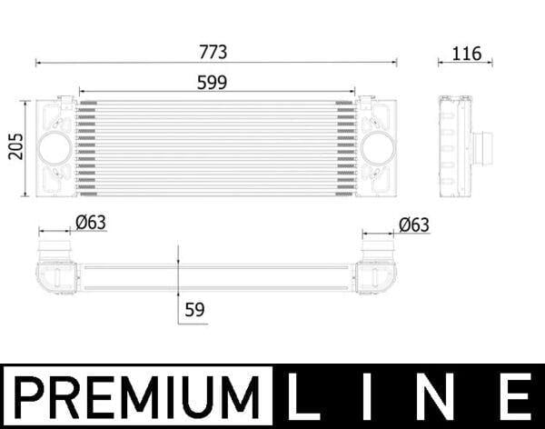 TURBO RADYATÖRÜ INTERCOOLER FORD TRANSİT 06> 2.2 TDCİ-3.2 TDCİ