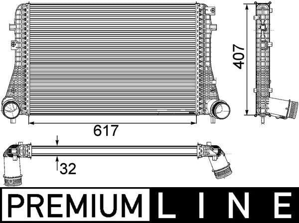 TURBO RADYATÖRÜ INTERCOOLER VW PASSAT 1.6TDI-2.0TDI-2.0TDI 16V 05-10 617x407x32