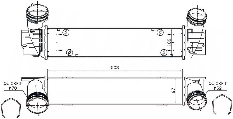 TURBOSARJ RADYATORU BMW N47 E81 E82 E87 E88 E90 E91 E92 E93 E84