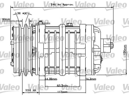 UNİVERSAL KOMPRESÖR TM21 8GR 24V