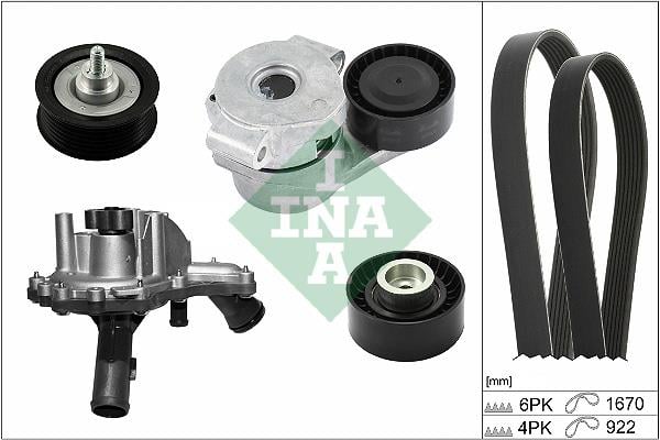 V KAYIŞ SETİ DEVİRDAİMLİ TRANSIT V-347/BOXER-3/JUMPER-3 06> 2.2 TDCI/HDI 6PK 1670