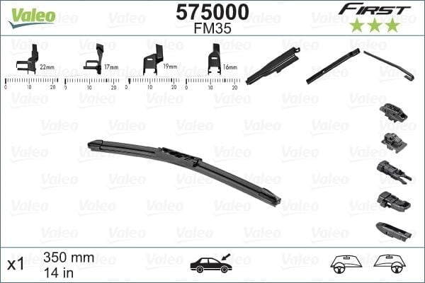 Valeo First MULTIconnection Flat Blade FM35 X1 350 mm