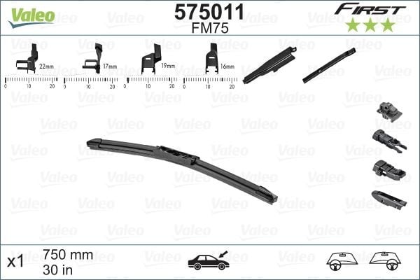 Valeo First MULTIconnection Flat Blade FM75 X1 750 mm