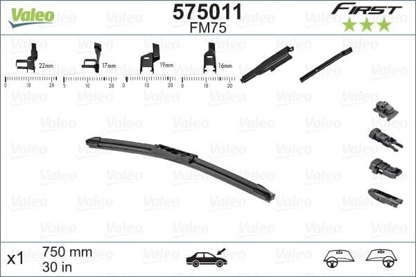 Valeo First MULTIconnection Flat Blade FM75 X1 750 mm