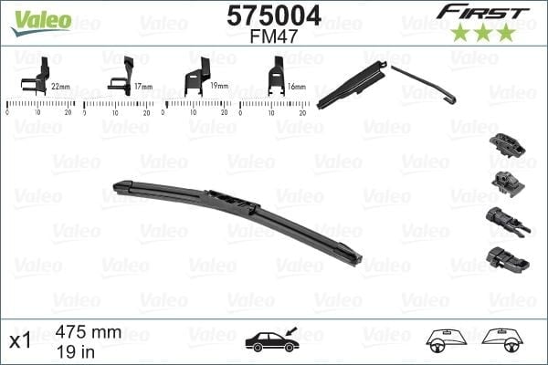 Valeo First MULTIconnection Flat Blade FM47 X1 475 mm