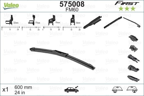 Valeo First MULTIconnection Flat Blade FM60 X1 600 mm