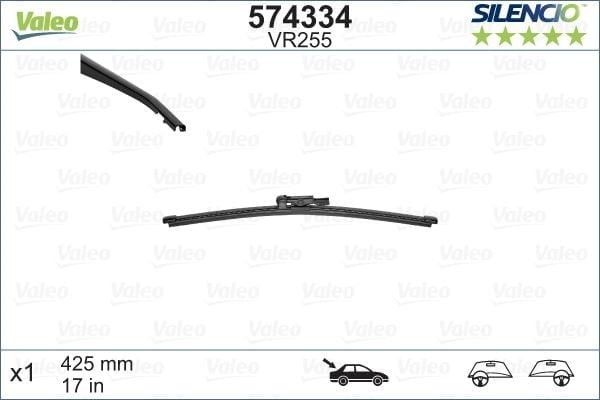 Valeo Silencio X-TRM Flat Blade VM255 X1 425 mm ARKA MERC SPRINTER